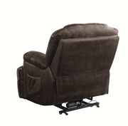 Casual power lift recliner chair in choc velvet by Coaster additional picture 4