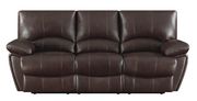 Brown leather motion rocker reclining sofa by Coaster additional picture 5