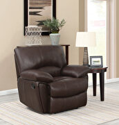 Clifford motion dark brown glider recliner by Coaster additional picture 2