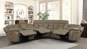 Tan faux suede premium fabric 4pcs recliner sectional by Coaster additional picture 12