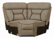Tan faux suede premium fabric 4pcs recliner sectional by Coaster additional picture 6