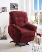 Brick red power lift recliner by Coaster additional picture 11
