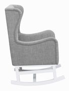 Rocking chair in gray fabric by Coaster additional picture 4