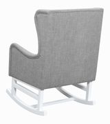 Rocking chair in gray fabric by Coaster additional picture 5