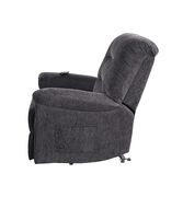 Power lift recliner w/ remote in dark gray chenille by Coaster additional picture 2