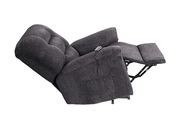 Power lift recliner w/ remote in dark gray chenille by Coaster additional picture 3