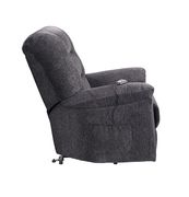 Power lift recliner w/ remote in dark gray chenille by Coaster additional picture 4