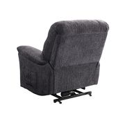 Power lift recliner w/ remote in dark gray chenille by Coaster additional picture 5