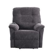 Power lift recliner w/ remote in dark gray chenille by Coaster additional picture 7