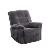 Power lift recliner w/ remote in dark gray chenille by Coaster additional picture 8