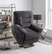 Power lift recliner w/ remote in dark gray chenille by Coaster additional picture 9