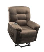 Power lift recliner chair in brown sugar upholstery by Coaster additional picture 8