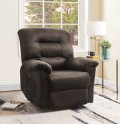 Power lift recliner in deep chocolate velvet fabric by Coaster additional picture 5