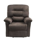 Power lift recliner in deep chocolate velvet fabric by Coaster additional picture 6