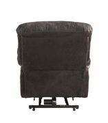Power lift recliner in deep chocolate velvet fabric by Coaster additional picture 7