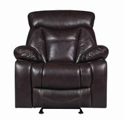 Casual dark brown glider recliner chair by Coaster additional picture 6