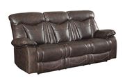 Zimmerman dark brown power motion faux leather reclining sofa by Coaster additional picture 5
