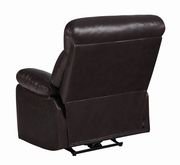 Dark brown faux leather power motion recliner by Coaster additional picture 2