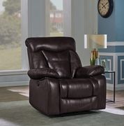 Dark brown faux leather power motion recliner by Coaster additional picture 11