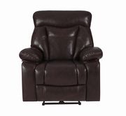 Dark brown faux leather power motion recliner by Coaster additional picture 6