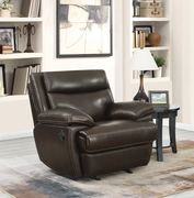 Double back cushion design cocoa bean recliner sofa by Coaster additional picture 9