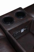 Willemse chocolate reclining sofa with drop down table by Coaster additional picture 4