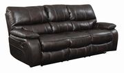 Willemse chocolate reclining sofa with drop down table by Coaster additional picture 5