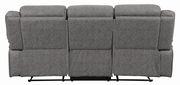 Casual gray stone suede fabric motion reclining sofa by Coaster additional picture 9