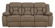 Casual tan motion reclining sofa by Coaster additional picture 6