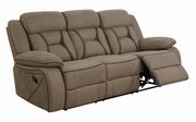 Casual tan motion reclining sofa by Coaster additional picture 7