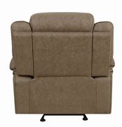 Casual tan glider recliner by Coaster additional picture 2