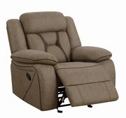 Casual tan glider recliner by Coaster additional picture 5