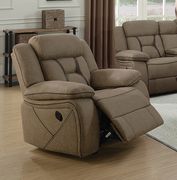 Casual tan glider recliner by Coaster additional picture 6