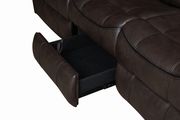 Transitional brown motion sofa by Coaster additional picture 8