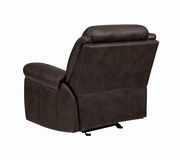 Transitional cocoa brown glider recliner by Coaster additional picture 2