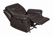 Transitional cocoa brown glider recliner by Coaster additional picture 7