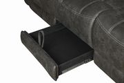 Gray coated microfiber recliner motion sofa by Coaster additional picture 8