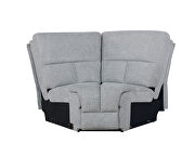 Six-piece modular motion sectional upholstered in a gray performance-grade fabric by Coaster additional picture 13