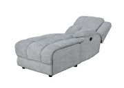 Six-piece modular motion sectional upholstered in a gray performance-grade fabric by Coaster additional picture 16