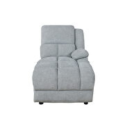 Six-piece modular motion sectional upholstered in a gray performance-grade fabric by Coaster additional picture 17