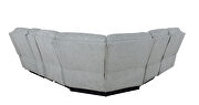 Six-piece modular motion sectional upholstered in a gray performance-grade fabric by Coaster additional picture 10