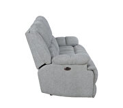 Motion sofa upholstered in gray performance fabric by Coaster additional picture 9