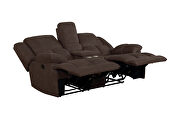 Motion sofa upholstered in brown performance fabric by Coaster additional picture 18