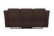 Motion sofa upholstered in brown performance fabric by Coaster additional picture 19