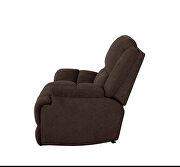 Glider recliner upholstered in brown performance fabric by Coaster additional picture 5