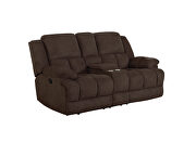 Motion loveseat upholstered in brown performance fabric by Coaster additional picture 11