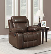 Myleene chestnut leather recliner additional photo 2 of 1