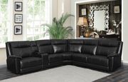 6 pc power sectional in black leatherette by Coaster additional picture 12