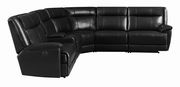 6 pc power sectional in black leatherette by Coaster additional picture 3