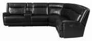 6 pc power sectional in black leatherette by Coaster additional picture 6